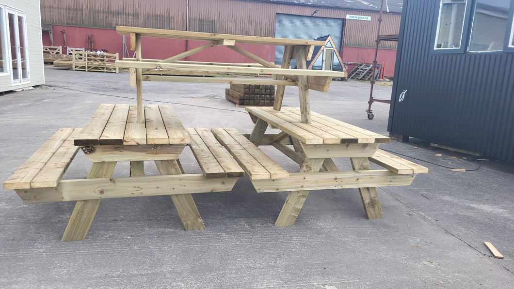 Four seater picnic bench